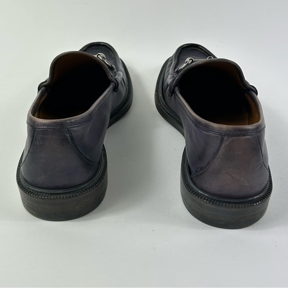 GUCCI Purple Leather Horsebit Loafers Size 7 main image 6